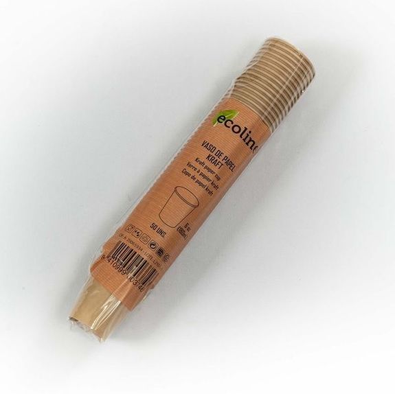 Gobelet en carton kraft 18 cl - paquet de 50 unités