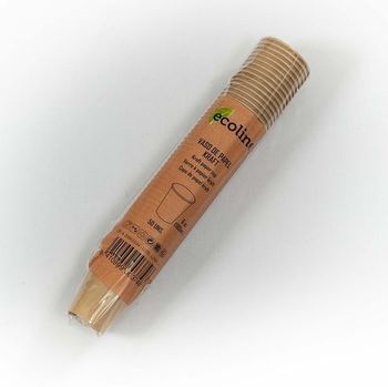 Gobelet en carton kraft 18 cl - paquet de 50 unités
