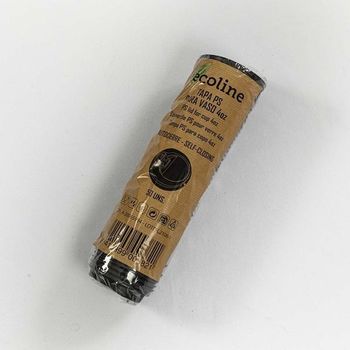 Couvercle NOIR en PS pour gobelet 12 cl - paquet de 50 unités