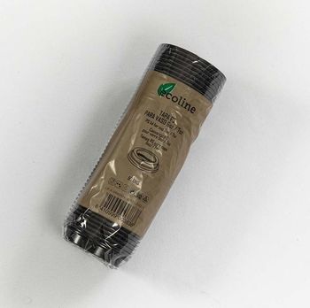 Couvercle NOIR en PS pour gobelet 18 et 21 cl - paquet de 50 unités