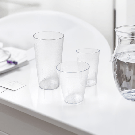Verre empilable en polycarbonate 230 ml - paquet de 36 unités