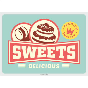 Set de table 31x43 cm VINTAGE GLACES ET DESSERTS - Carton de 2000 unités