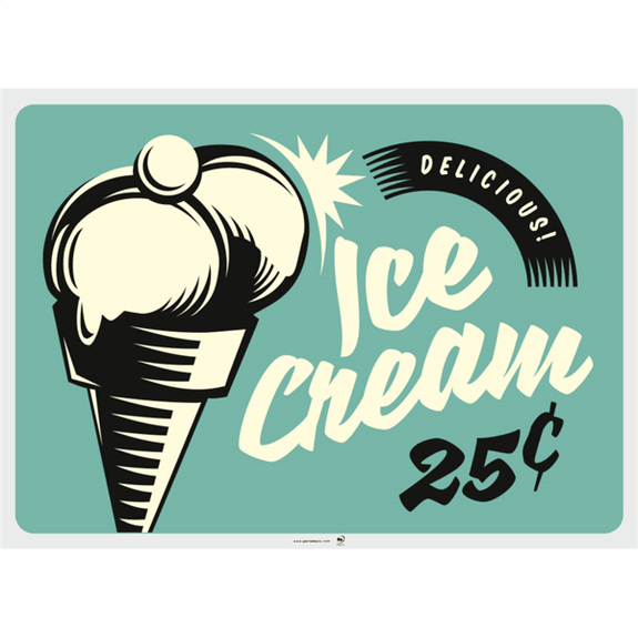 Set de table 31x43 cm VINTAGE GLACES ET DESSERTS - Carton de 2000 unités