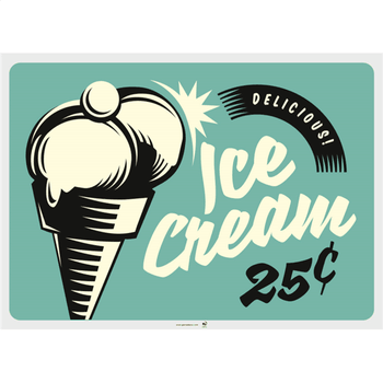 Set de table 31x43 cm VINTAGE GLACES ET DESSERTS - Carton de 2000 unités