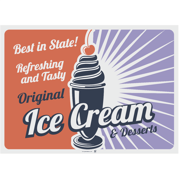 Set de table 31x43 cm VINTAGE GLACES ET DESSERTS - Carton de 2000 unités