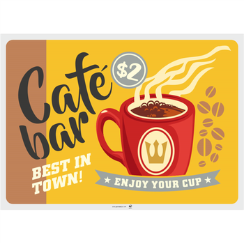 Set de table 31x43 cm VINTAGE COFFEE SHOP - Carton de 2000 unités