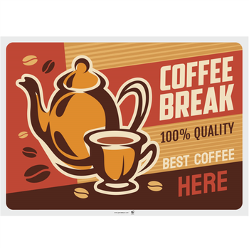 Set de table 31x43 cm VINTAGE COFFEE SHOP - Carton de 2000 unités