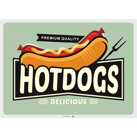 Set de table 31x43 cm VINTAGE FAST FOOD - Carton de 2000 unités