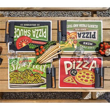 Set de table 31x43 cm VINTAGE PIZZERIA - Carton de 2000 unités