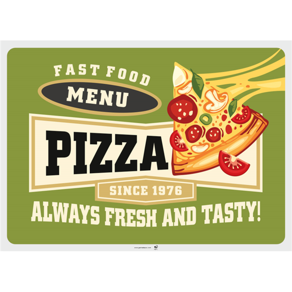 Set de table 31x43 cm VINTAGE PIZZERIA - Carton de 2000 unités