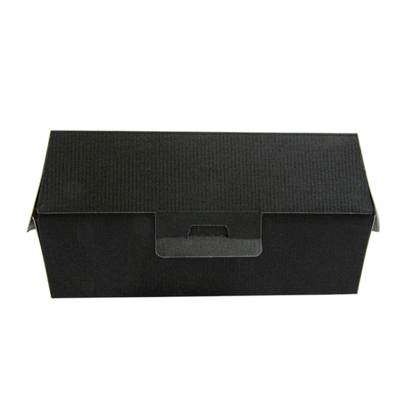 Coque burger extra large en carton nano-micro NOIRE 17.8x16.8x7.8 cm - carton de 300 unités