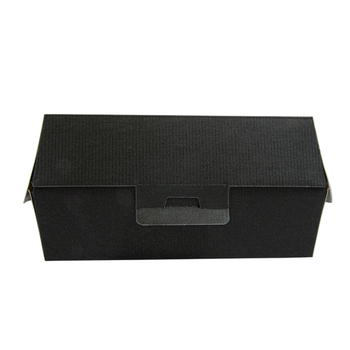 Coque burger extra large en carton nano-micro NOIRE 17.8x16.8x7.8 cm - carton de 300 unités