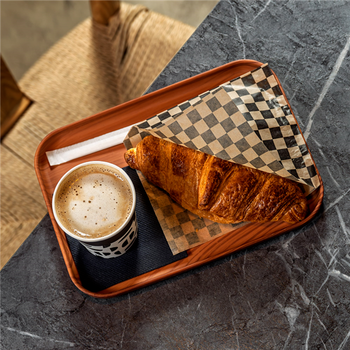 Plateau fast food 17 x 23.9 cm imitation BOIS