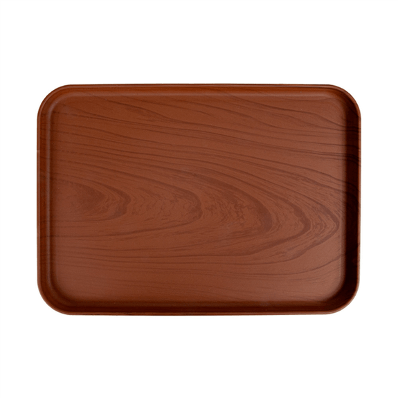 Plateau fast food 26.6 x 38 cm imitation BOIS