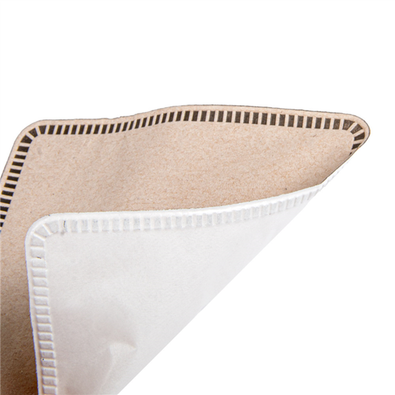 Dessous de verre neutre marron en tissue 9 cm - carton de 3000 unités