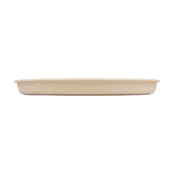 Assiette en Bagasse pour Pizza - 35.7 x 3.3 cm - carton de 150 unités