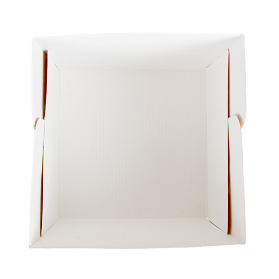 Boîte pâtissière haute KRAFT décorée 35.6x35.6x30.5(h) cm - carton de 30 unités