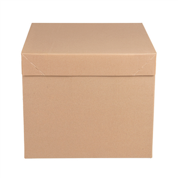 Boîte pâtissière haute KRAFT décorée 35.6x35.6x30.5(h) cm - carton de 30 unités