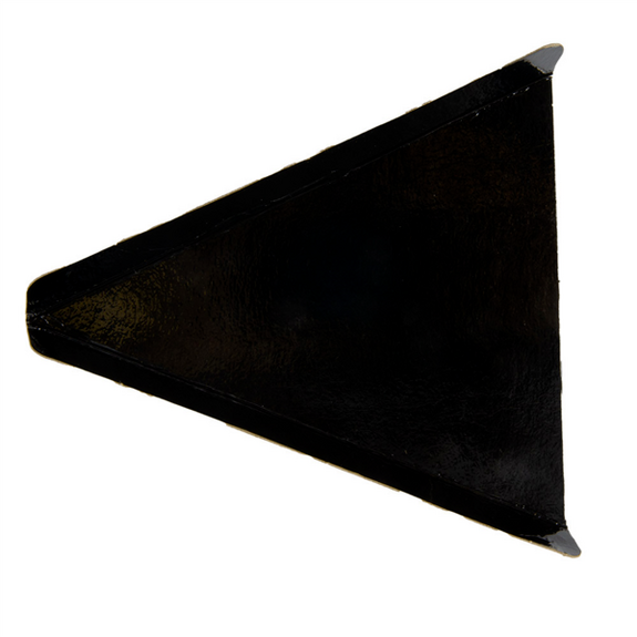 Base à pâtisserie triangulaire plié double face OR et NOIR 12x15 x 15 cm +1.5 cm - carton de 200 unités