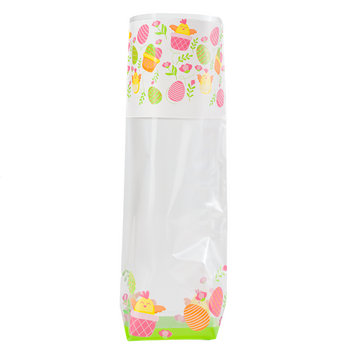 Sachet avec fond PP POUSSINS 120 x 275 mm - carton de 1000 unités