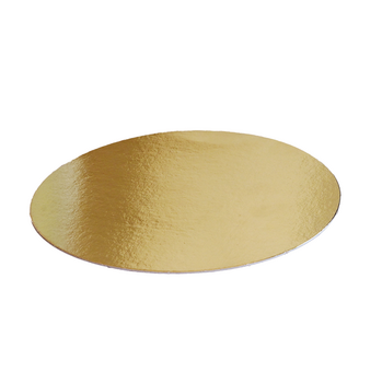 Support à pâtisserie rond double face OR et NOIR Ø 20 cm - pack de 100 unités