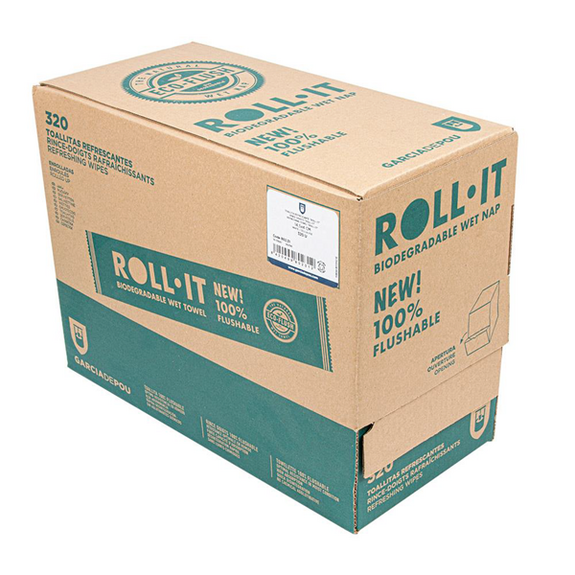 Rince doigts NOËL avec alcool incorporé - 100% Biodégradable - carton de 1280 unités