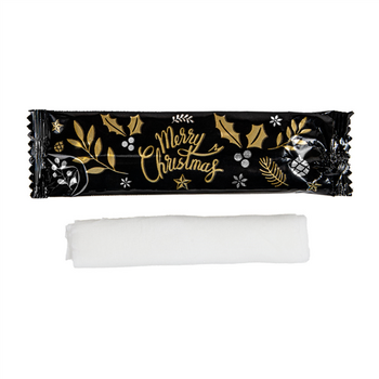 Rince doigts NOËL avec alcool incorporé - 100% Biodégradable - carton de 1280 unités