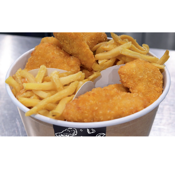 Séparateur 4 compartiments pour bucket poulet 4500 ml  - carton de 1000 unités