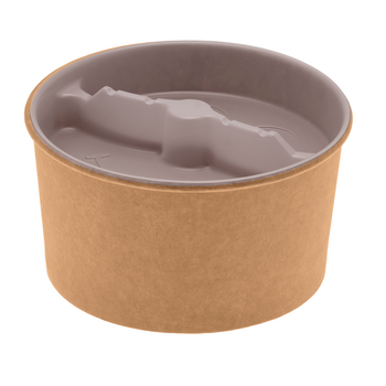 Insert 2 compartiments pour boîte à salade en carton 500 780 et 960 ml  - Carton de 300 unités