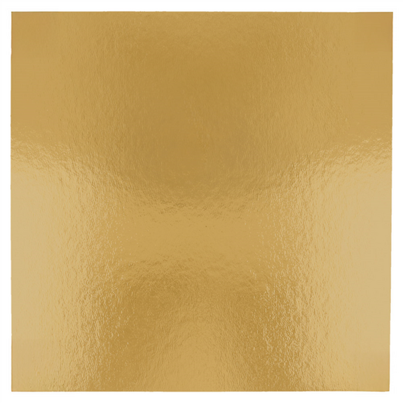 Support à pâtisserie carré double face OR et NOIR 31x31 cm - pack de 50 unités