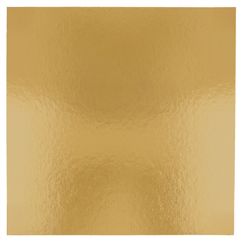 Support à pâtisserie carré double face OR et NOIR 19x19 cm - pack de 50 unités