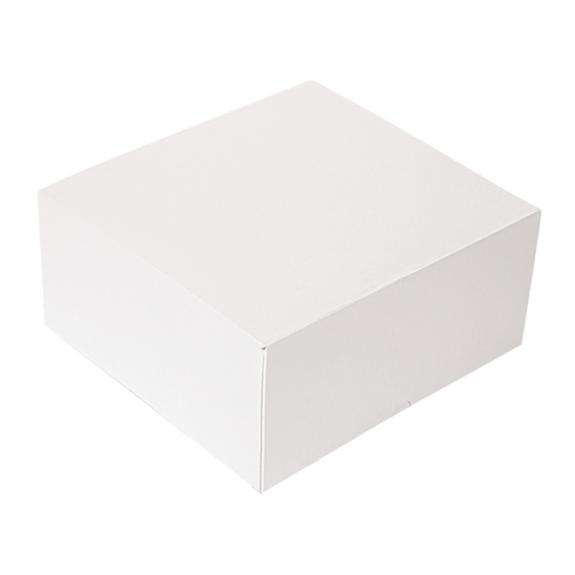Boîte pâtissière BLANCHE 17x14x11.5(h) cm - carton de 200 unités