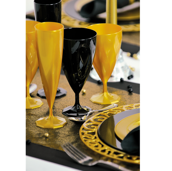 Verre à eau NOIR EBENE en PS 20 cl - Carton de 132 unités