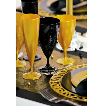 Verre à eau NOIR EBENE en PS 20 cl - Carton de 132 unités