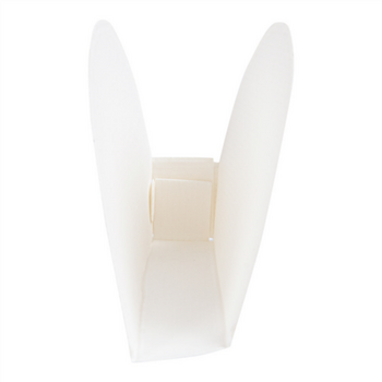 Support pour Tacos mexicain en carton ondulé nano micro BLANCHE - 15x2x7 cm - carton de 1200 unités