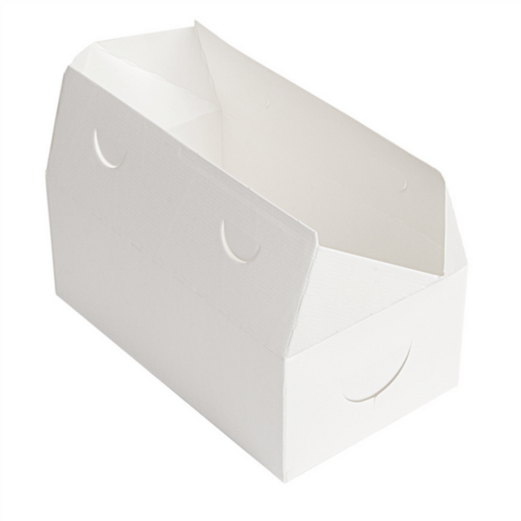 Boîte Take Away en carton BLANCHE 1 litre - Carton de 300 unités