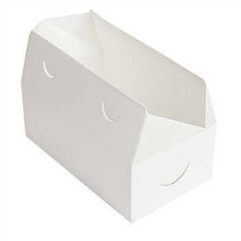 Boîte Take Away en carton BLANCHE 1 litre - Carton de 300 unités