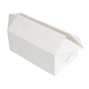 Boîte Take Away en carton BLANCHE 1 litre - Carton de 300 unités