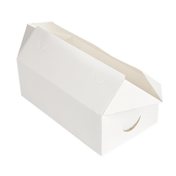 Boîte Take Away en carton blanc 2 litres - Carton de 300 unités