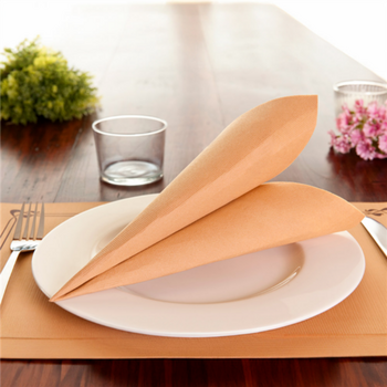 Serviette Double Point® 39x39cm SAUMON PASTEL - Carton de 1200 unités