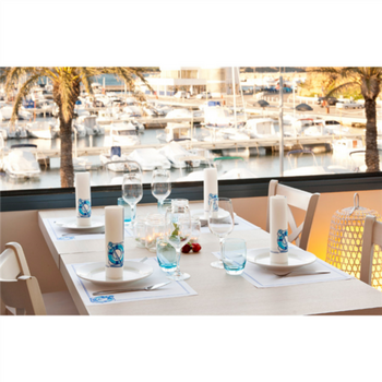 Serviette Double Point® 40x40cm CADAQUES - Carton de 1200 unités