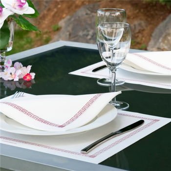 Serviette Soft voie sèche 40x40 cm GRECQUE - carton de 700 unités