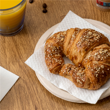 Serviette 1 pli 30x30cm BLANCHE - Carton de 2400 unités