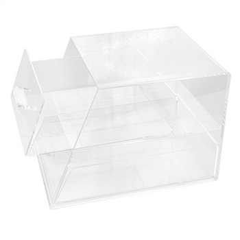 Présentoir 2 étages acrylique pour patisseries ou autres- 26x35.5x25cm