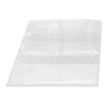 Présentoir 2 étages acrylique pour patisseries ou autres- 26x35.5x25cm