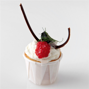 Pot en papier plissé blanc 22 ml - lot de 1000 unités