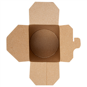 Pot en carton avec fermeture croisillon pour pâtes Feel Green 480 ml - carton de 600 unités