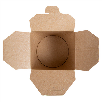 Pot en carton avec fermeture croisillon pour pâtes Feel Green 780 ml - pack de 50 unités