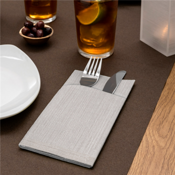 Chemin de table Soft en rouleau prédécoupé de 40 x 120 cm CHOCOLAT - Carton 6 rouleaux