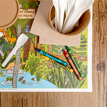 Boîte de 4 crayons de couleurs assortis en cire - paquet de 48 boîtes